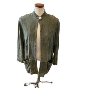 Vintage Michael Hoban North Beach Suede Blazer Blazer Sage Green